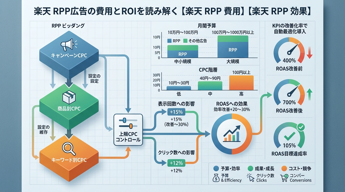 楽天 RPP広告の費用とROIを読み解く【楽天 RPP 費用】【楽天 RPP 効果】