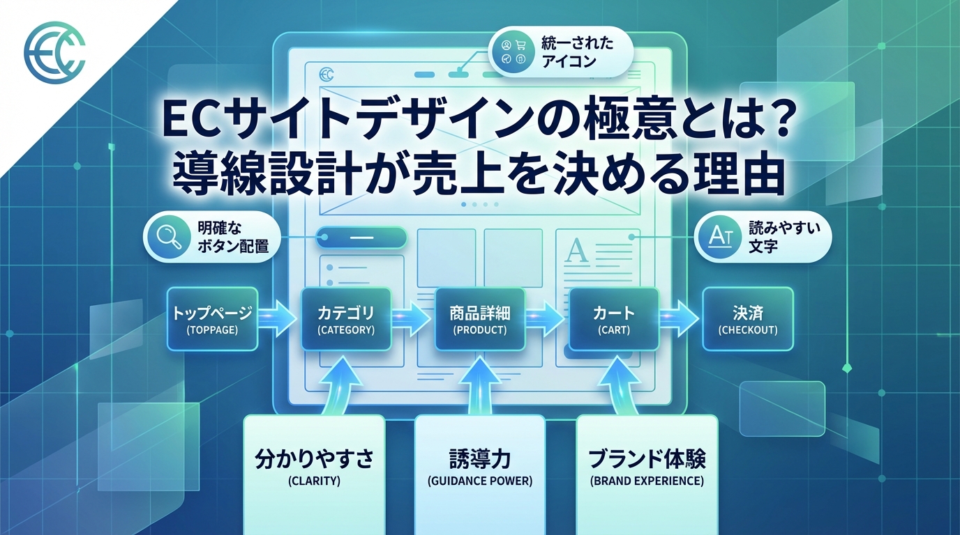 ECサイト デザインの極意とは？導線設計が売上を決める理由