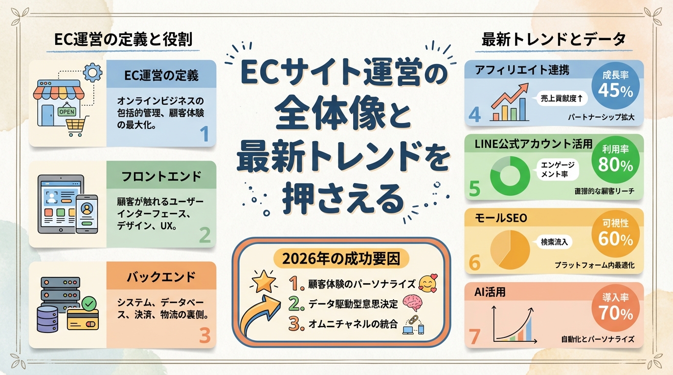 ECサイト運営の全体像と最新トレンドを押さえる