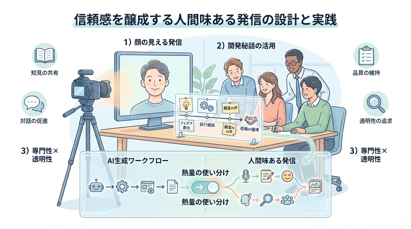 信頼感を醸成する人間味ある発信の設計と実践