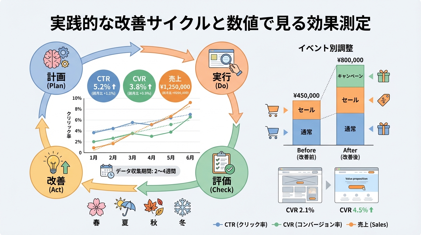 実践的な改善サイクルと数値で見る効果測定