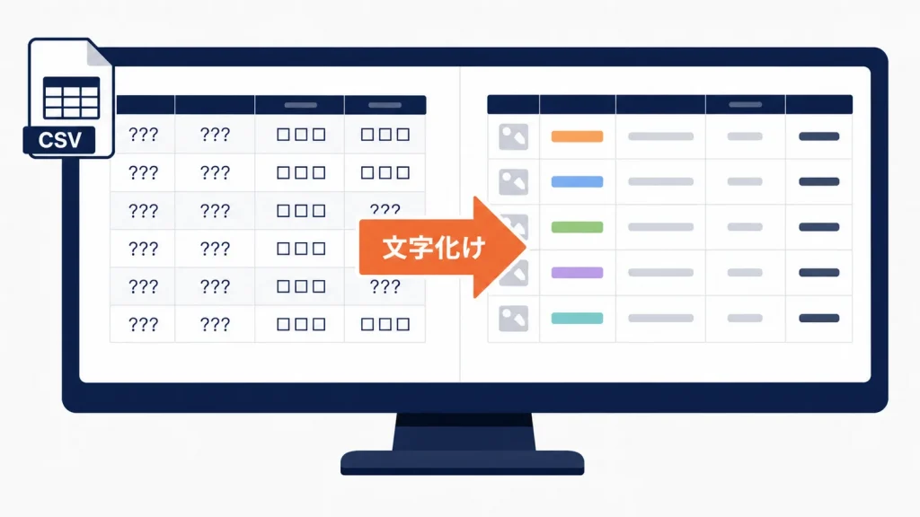 Amazonの文字化けを直す｜注文レポート・在庫ファイルCSVの原因と場面別の対処
