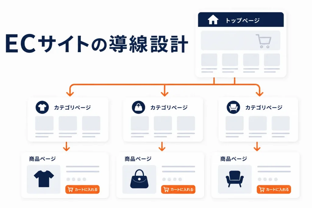 ECサイトの導線設計とは？回遊を増やし離脱を減らすページ構成の基本