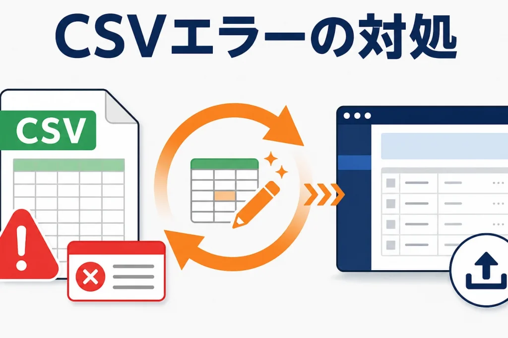 楽天RMSの商品CSVでエラーが出る原因と対処｜文字コード・コントロールカラム・半角スペース