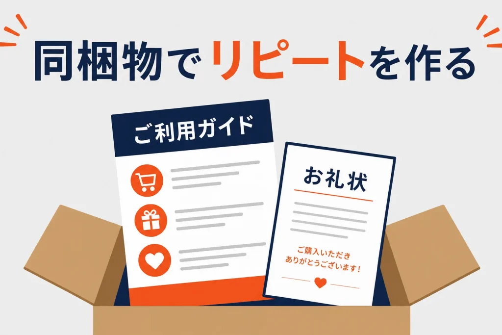 楽天の同梱物・同梱チラシでリピートを作る｜作り方と注意点