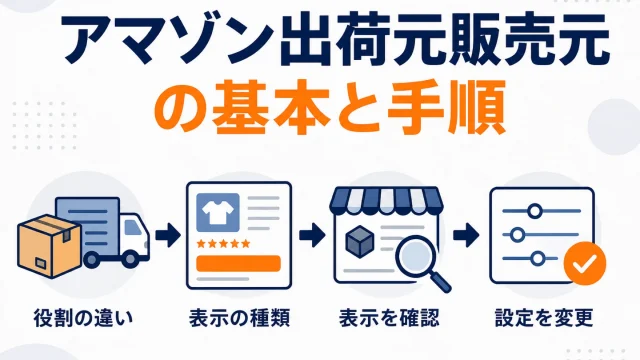 Amazonの出荷元・販売元の違い｜出品者が確認すべき表示と意味