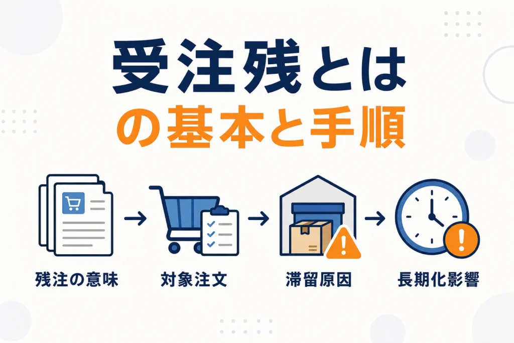 受注残とは?ECでの意味と溜まったときの対処