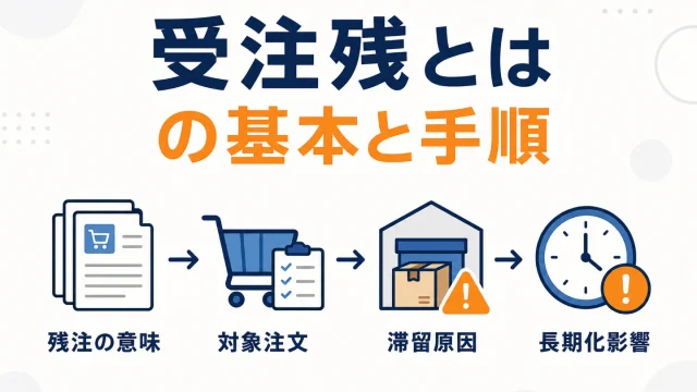 受注残とは？ECでの意味と溜まったときの対処