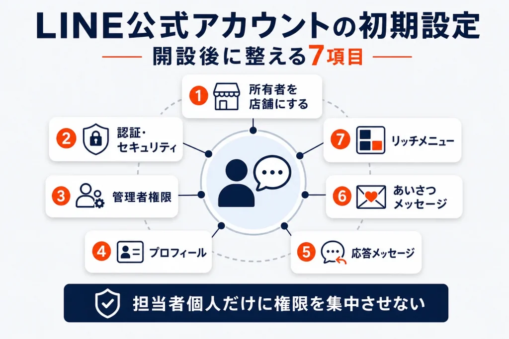 楽天店舗のLINE公式アカウント初期設定|R-SNS開設後の確認手順