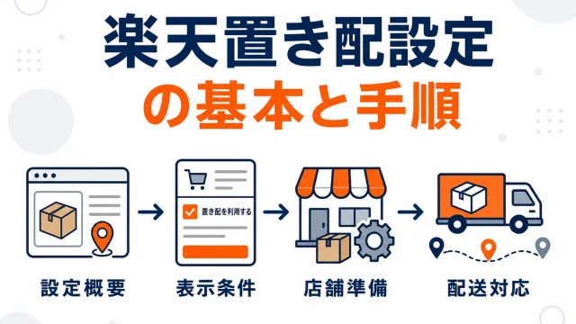 楽天市場の置き配設定｜店舗側の対応可否と受注時の扱い