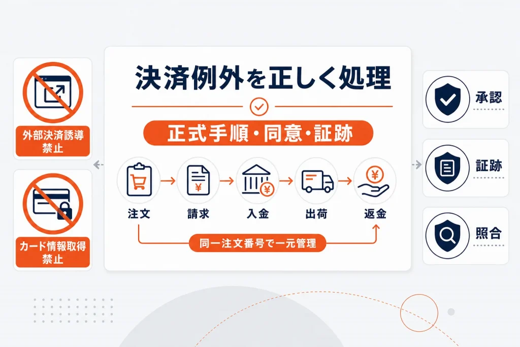 楽天の決済に関する禁止行為｜外部決済・追加請求・例外処理の監査方法