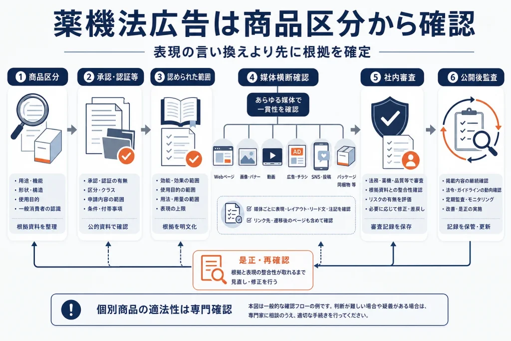 楽天市場の薬機法基礎｜商品ページ・広告表現の確認手順