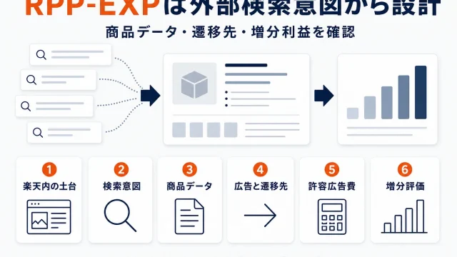 楽天RPP-EXP広告とは｜通常RPPとの違いと運用・利益測定