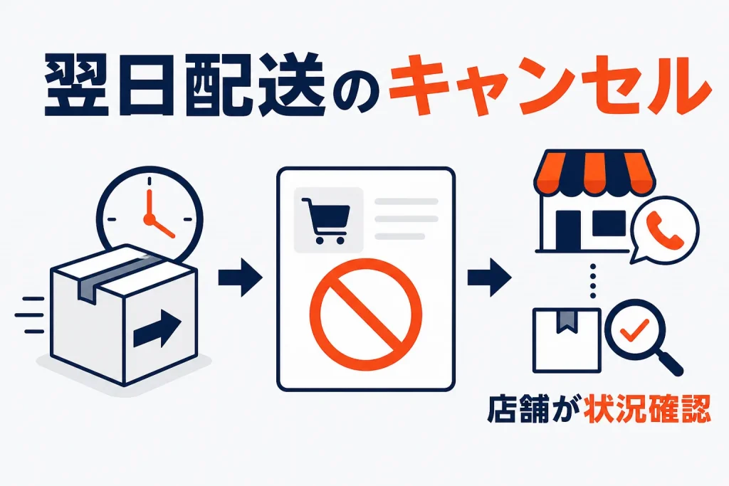 楽天の最強翌日配送はキャンセルできない?店舗の緊急対応と返金案内