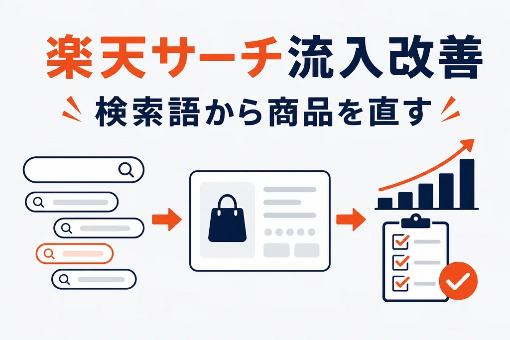 楽天サーチ流入改善の使い方｜R-Karteで直す商品と検索キーワードを決める