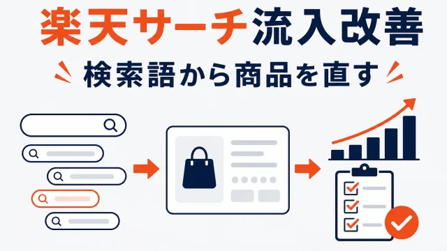 楽天サーチ流入改善の使い方｜R-Karteで直す商品と検索キーワードを決める