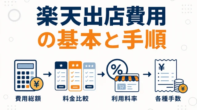 楽天市場の出店費用まとめ｜プラン別の月額・システム利用料・実質コスト