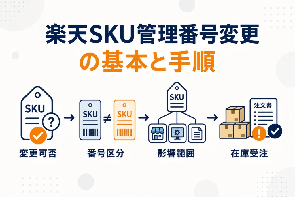 楽天のSKU管理番号は変更できる?影響範囲と安全な進め方