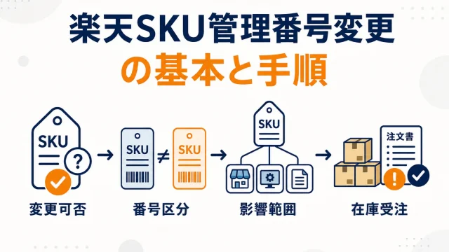 楽天のSKU管理番号は変更できる？影響範囲と安全な進め方