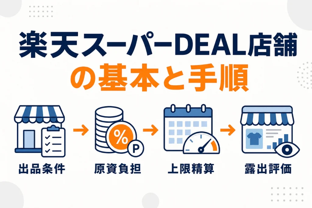 楽天スーパーDEALの出品条件とポイント負担|店舗側の判断基準