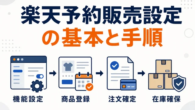 楽天で予約販売を設定する方法｜受注・課金タイミングと表記の注意