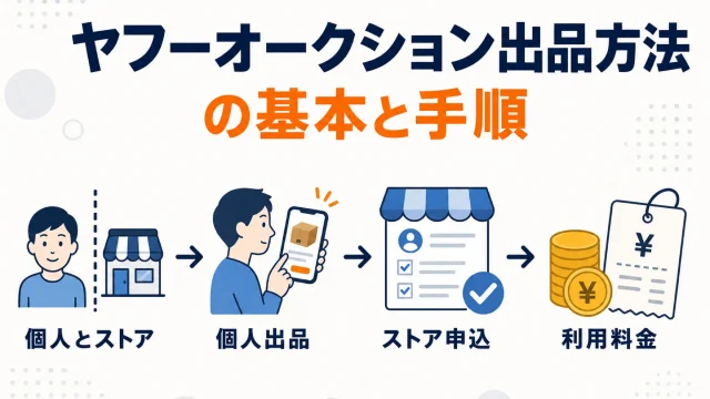 Yahoo!オークションの出品方法｜ストア出品と個人出品の違い