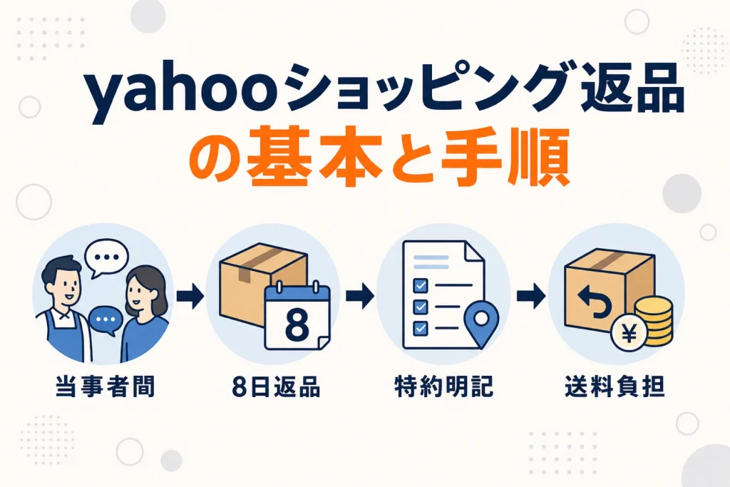 Yahoo!ショッピングの返品対応|ストアの手順・送料負担・返品特約の書き方