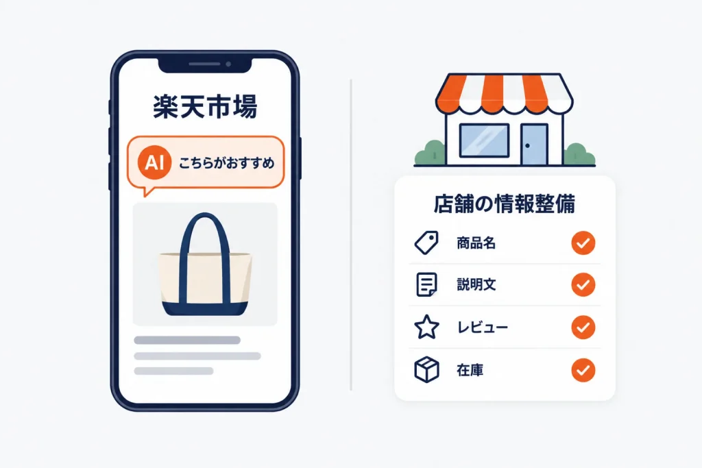 楽天AIコンシェルジュとは|仕組みと、店舗の商品が提案されやすくなる商品情報の整え方