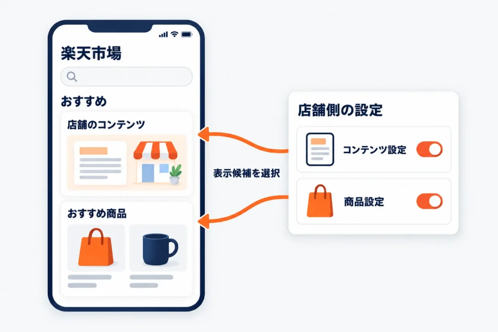 楽天のディスカバリーレコメンデーションとは|表示場所・表示ロジックの評価軸と店舗側の設定