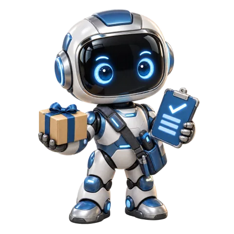ラクラク受注エクスポートのロボットAI社員